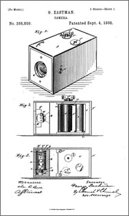 La prima pagina del brevetto di George Eastman n. 388850